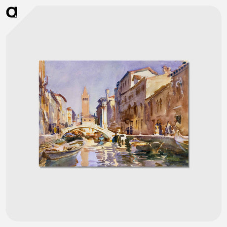 アートポストカード-Venetian Canal - ジョン シンガー サージェント Postcard.