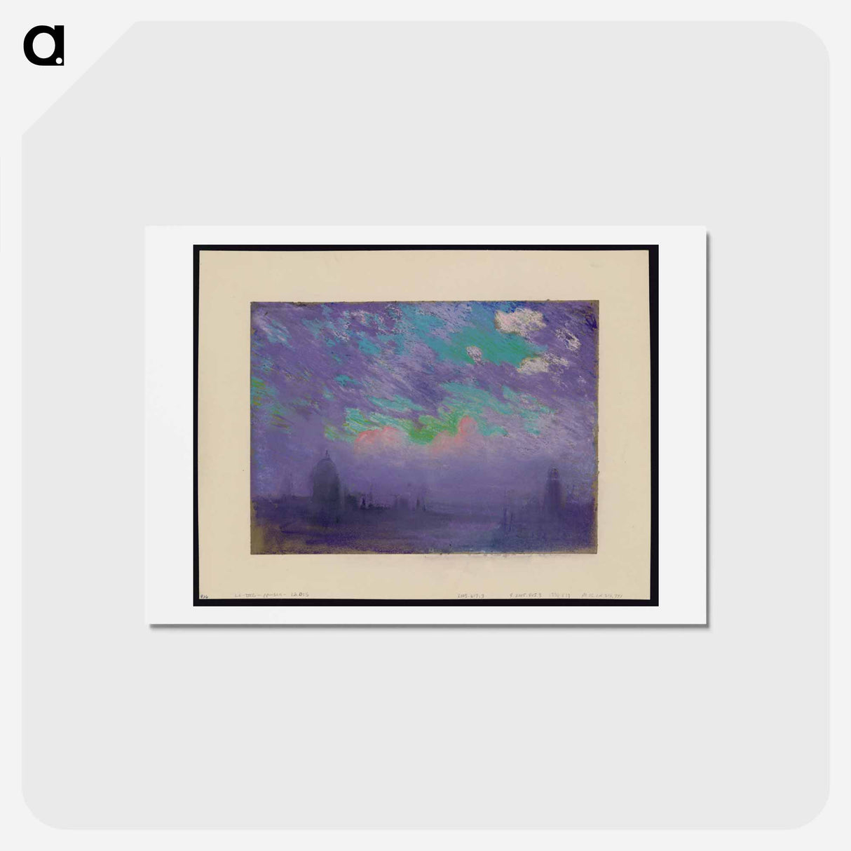 アートポストカード-Green, Blue and Purple
 - ジョセフ ペネル Postcard.