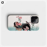 Katsushika Hokusai’s cock and flower - 葛飾 北斎 Phone Case.