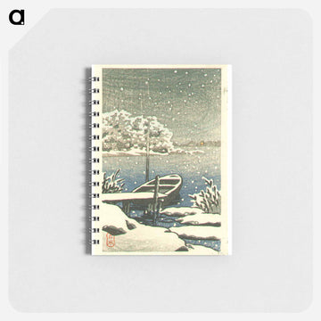 Boat on a Snowy Day - 川瀬 巴水 Memo.
