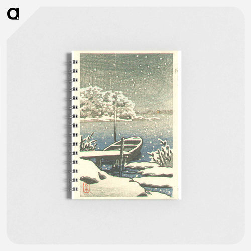Boat on a Snowy Day - 川瀬 巴水 Memo.