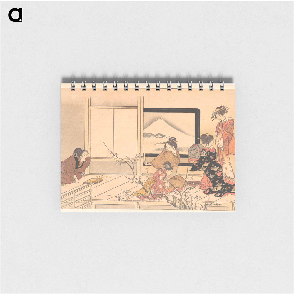 Preparing Food for the Warbler - 喜多川 歌麿 Memo.