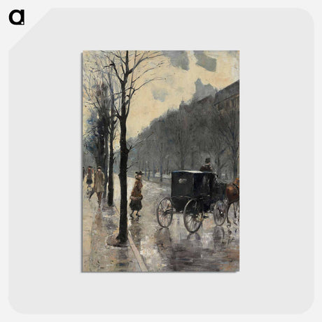 アートポストカード-Am Kurfürstendamm - レッサー ユリィ Postcard.