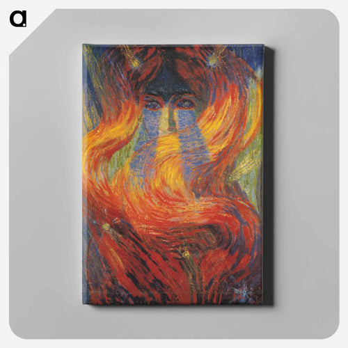 Luigi Russolo, Chioma. I capelli di Tina, (1910-1911). Collezione privata - ルイージ ルッソロ Canvas.