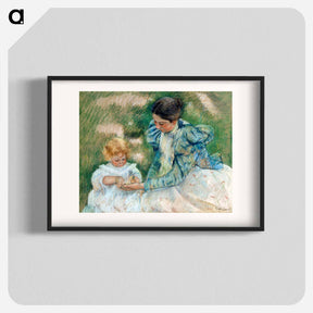 アートポスター-Mother Playing with Child - メアリー カサット Poster.