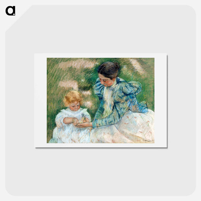 アートポストカード-Mother Playing with Child - メアリー カサット Postcard.