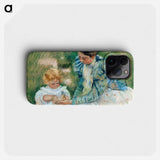 Mother Playing with Child - メアリー カサット Phone Case.