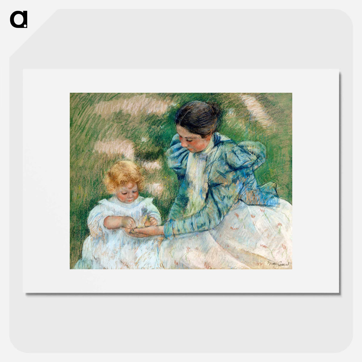 Mother Playing with Child - Mary Cassatt Poster.