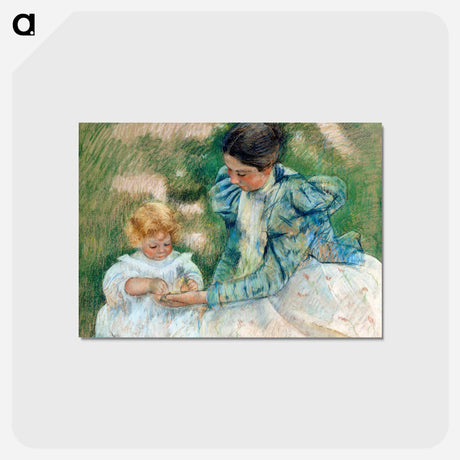 アートポストカード-Mother Playing with Child - メアリー カサット Postcard.