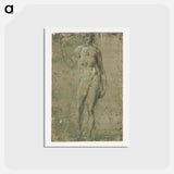 アートポストカード-Bacchus - ミケランジェロ ブオナローティ Postcard.