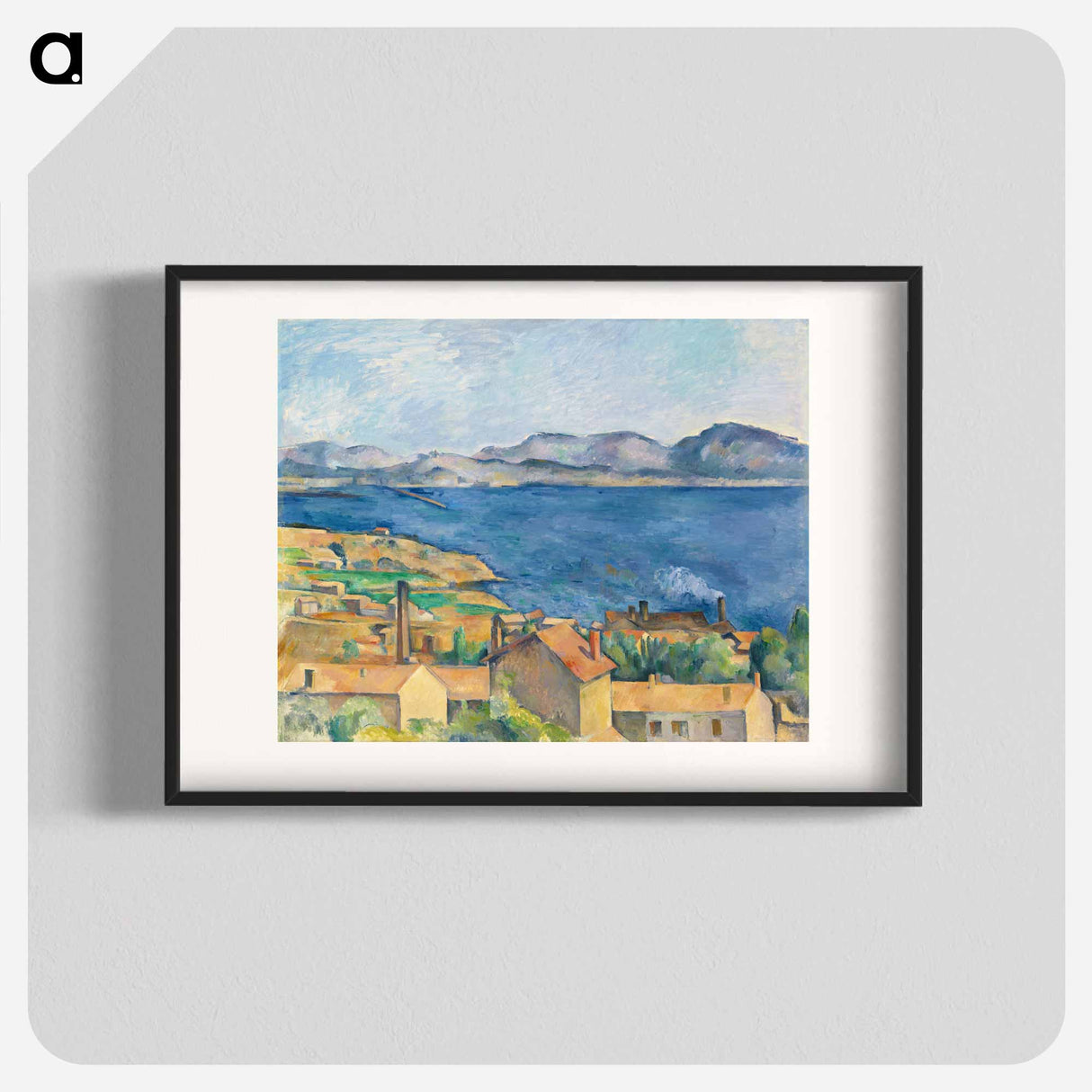 The Bay of Marseille, Seen from L'Estaque - Paul Cezanne Poster.