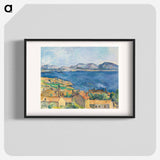 The Bay of Marseille, Seen from L'Estaque - Paul Cezanne Poster.