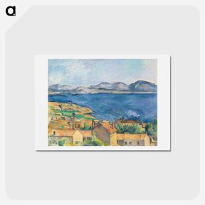 アートポストカード-The Bay of Marseille, Seen from L’Estaque - ポール セザンヌ Postcard.
