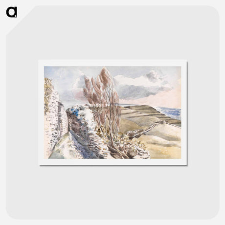 アートポストカード-Worth Matravers, Dorset - ポール ナッシュ Postcard.