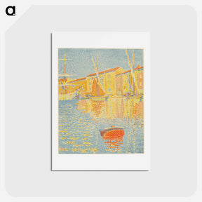 アートポストカード-The Buoy - ポール シニャック Postcard.
