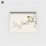 アートメモ帳-Japanese Bunting and Plum Tree
 - 鳥類図鑑 Memo.
