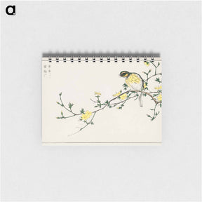 アートメモ帳-Japanese Bunting and Plum Tree
 - 鳥類図鑑 Memo.
