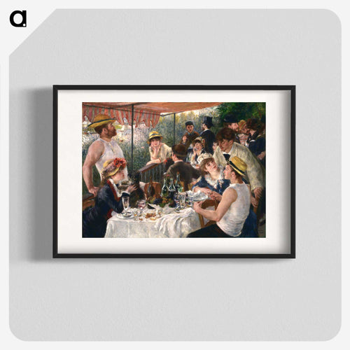 舟遊びをする人々の昼食 - ピエール オーギュスト ルノワール Poster.