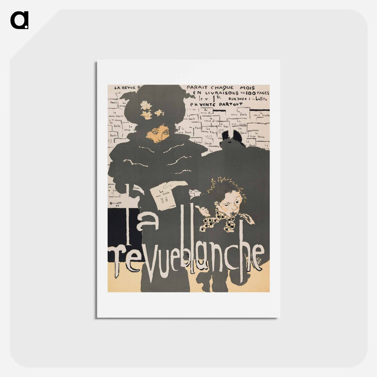 アートポストカード-Revue Blanche
 - ピエール ボナール Postcard.