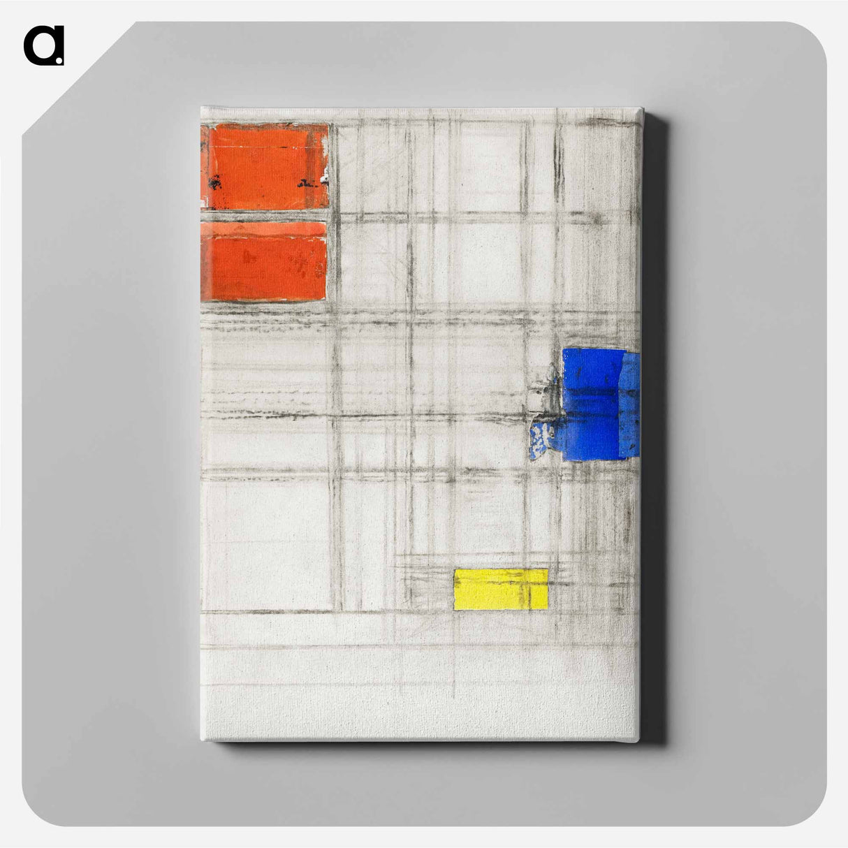 Study for a Composition - Piet Mondrian Canvas.