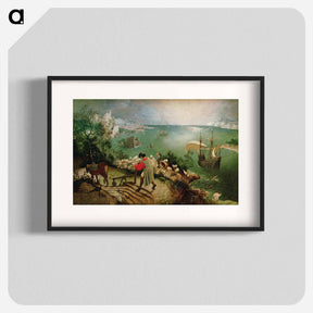 アートポスター-Landscape with the Fall of Icarus - ピーター ブリューゲル Poster.