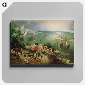 アートパネル-Landscape with the Fall of Icarus - ピーター ブリューゲル Canvas.