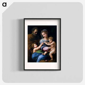 Raphael's Madonna of the Rose - ラファエロ サンティ Poster.