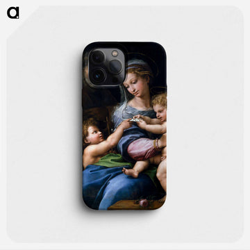 Raphael's Madonna of the Rose - ラファエロ サンティ Phone Case.