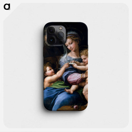 Raphael's Madonna of the Rose - ラファエロ サンティ Phone Case.