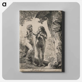 アートパネル-Adam and Eve - レンブラント ファン レイン Canvas.