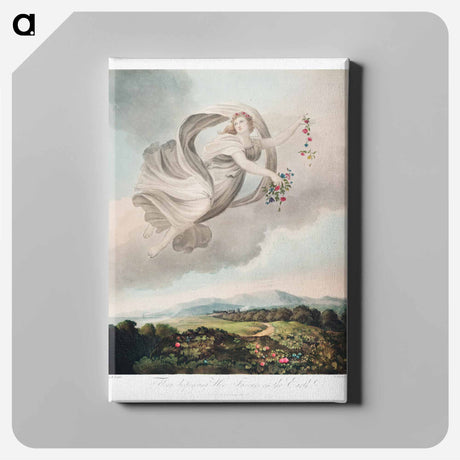 アートパネル-Flora Dispensing Her Favours on the Earth
 - ロバート ジョン ソーントン Canvas.