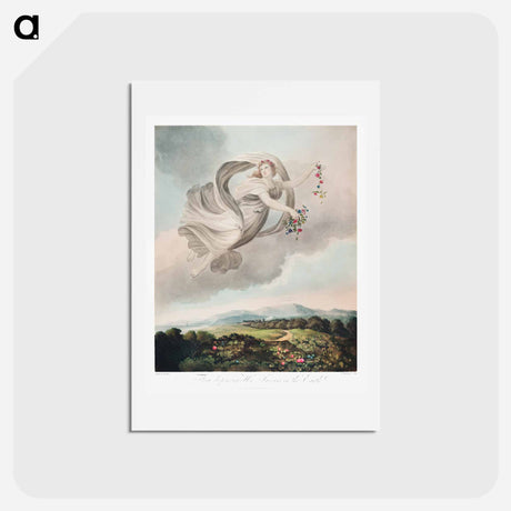 アートポストカード-Flora Dispensing Her Favours on the Earth
 - ロバート ジョン ソーントン Postcard.