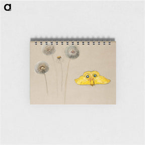 アートメモ帳-Study of White Daisy, Chamomile Stem with Two Petals, and a Chamomile Petal - サミュエル コールマン Memo.