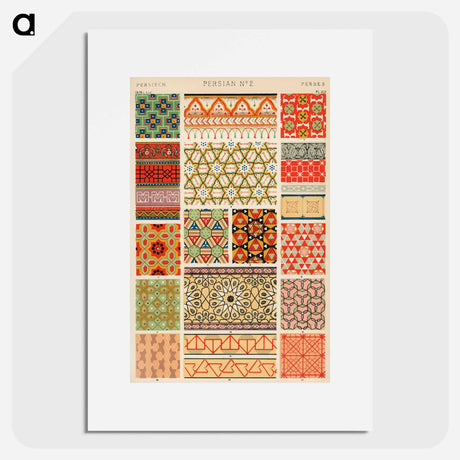 アートポスター-Nineteenth-Century Ornamental Pattern
 - 装飾の文法 Poster.