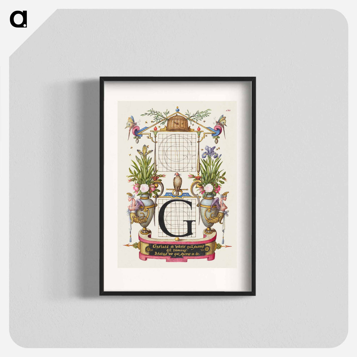 アートポスター-Guide for Constructing the Letter G from Mira Calligraphiae Monumenta
 - 書道のお手本 Poster.