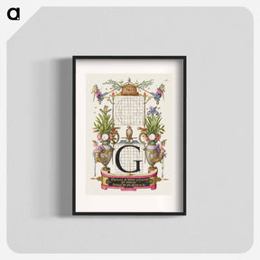 アートポスター-Guide for Constructing the Letter G from Mira Calligraphiae Monumenta
 - 書道のお手本 Poster.