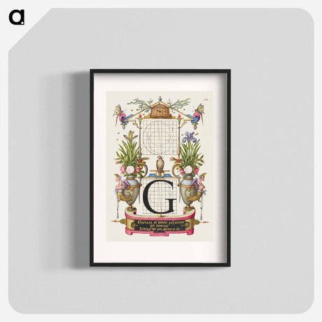 アートポスター-Guide for Constructing the Letter G from Mira Calligraphiae Monumenta
 - 書道のお手本 Poster.