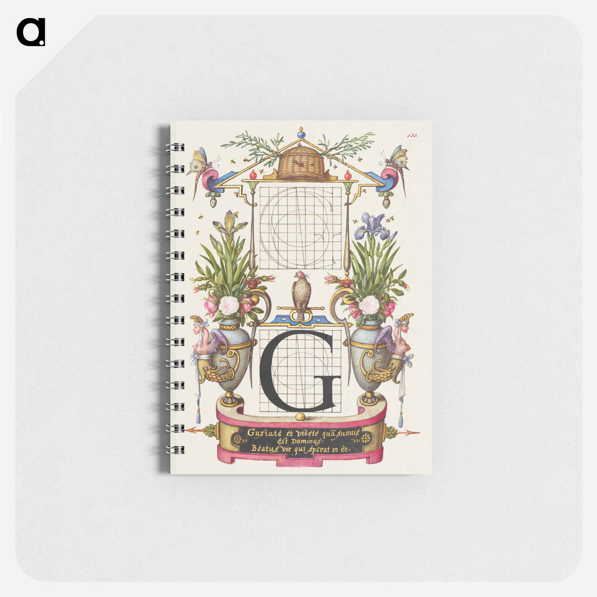 アートメモ帳-Guide for Constructing the Letter G from Mira Calligraphiae Monumenta
 - 書道のお手本 Memo.