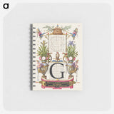 アートメモ帳-Guide for Constructing the Letter G from Mira Calligraphiae Monumenta
 - 書道のお手本 Memo.