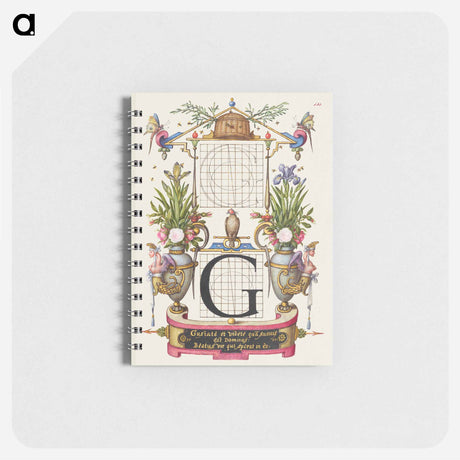 アートメモ帳-Guide for Constructing the Letter G from Mira Calligraphiae Monumenta
 - 書道のお手本 Memo.