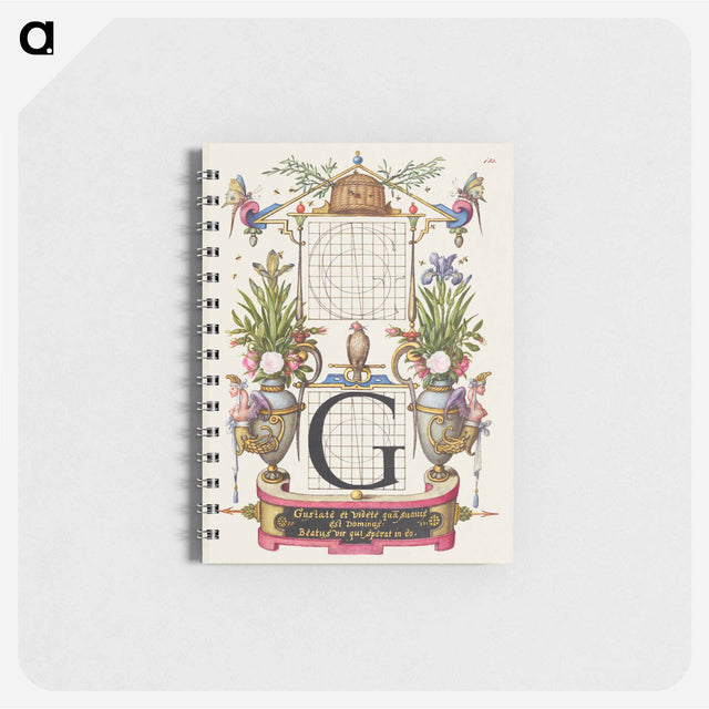 アートメモ帳-Guide for Constructing the Letter G from Mira Calligraphiae Monumenta
 - 書道のお手本 Memo.