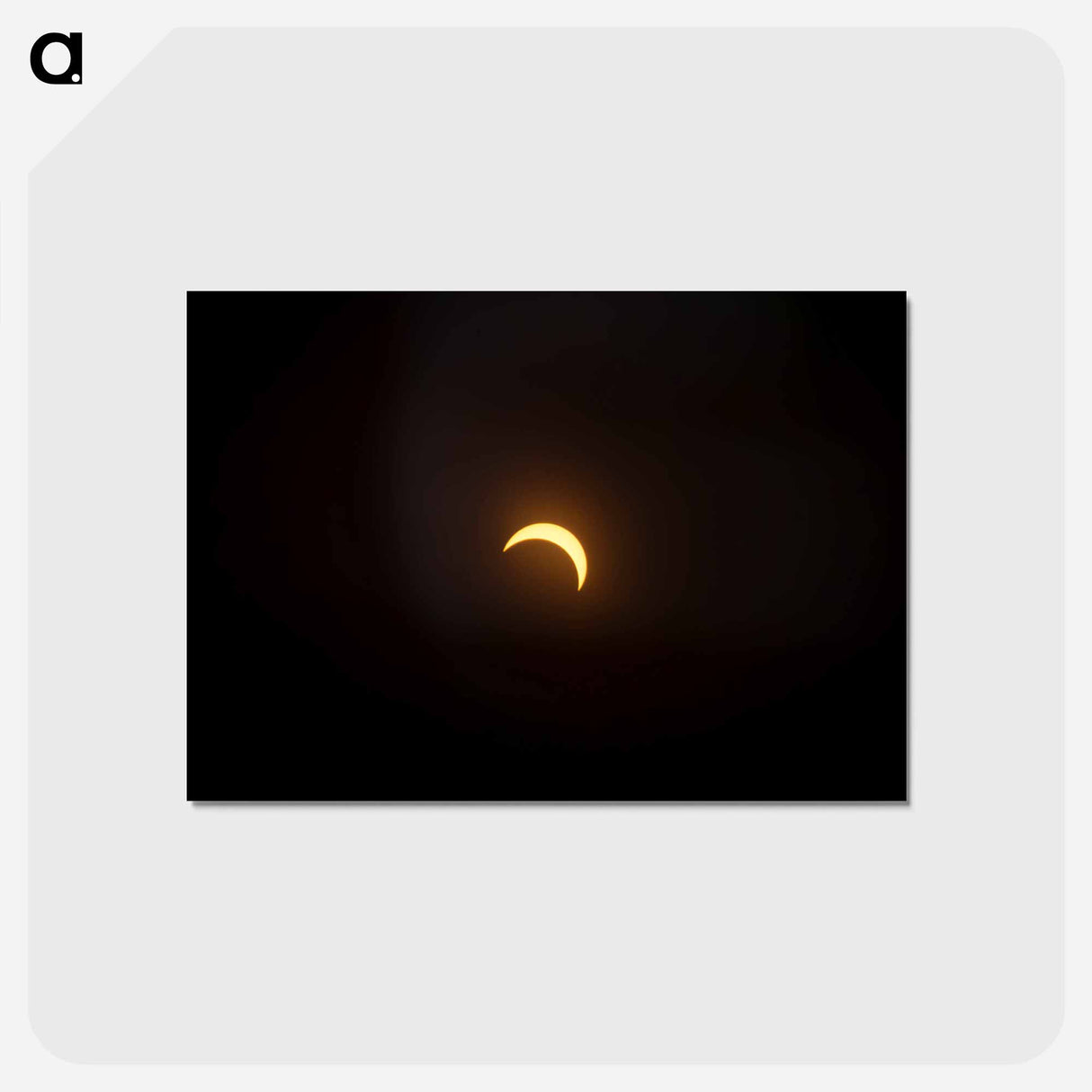 アートポストカード-Solar Eclipse
 - ムーン Postcard.