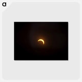 アートポストカード-Solar Eclipse
 - ムーン Postcard.