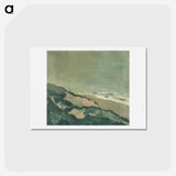 アートポストカード-Dunes and sea - テオ ファン ドゥースブルフ Postcard.