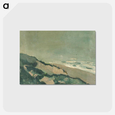 アートポストカード-Dunes and sea - テオ ファン ドゥースブルフ Postcard.