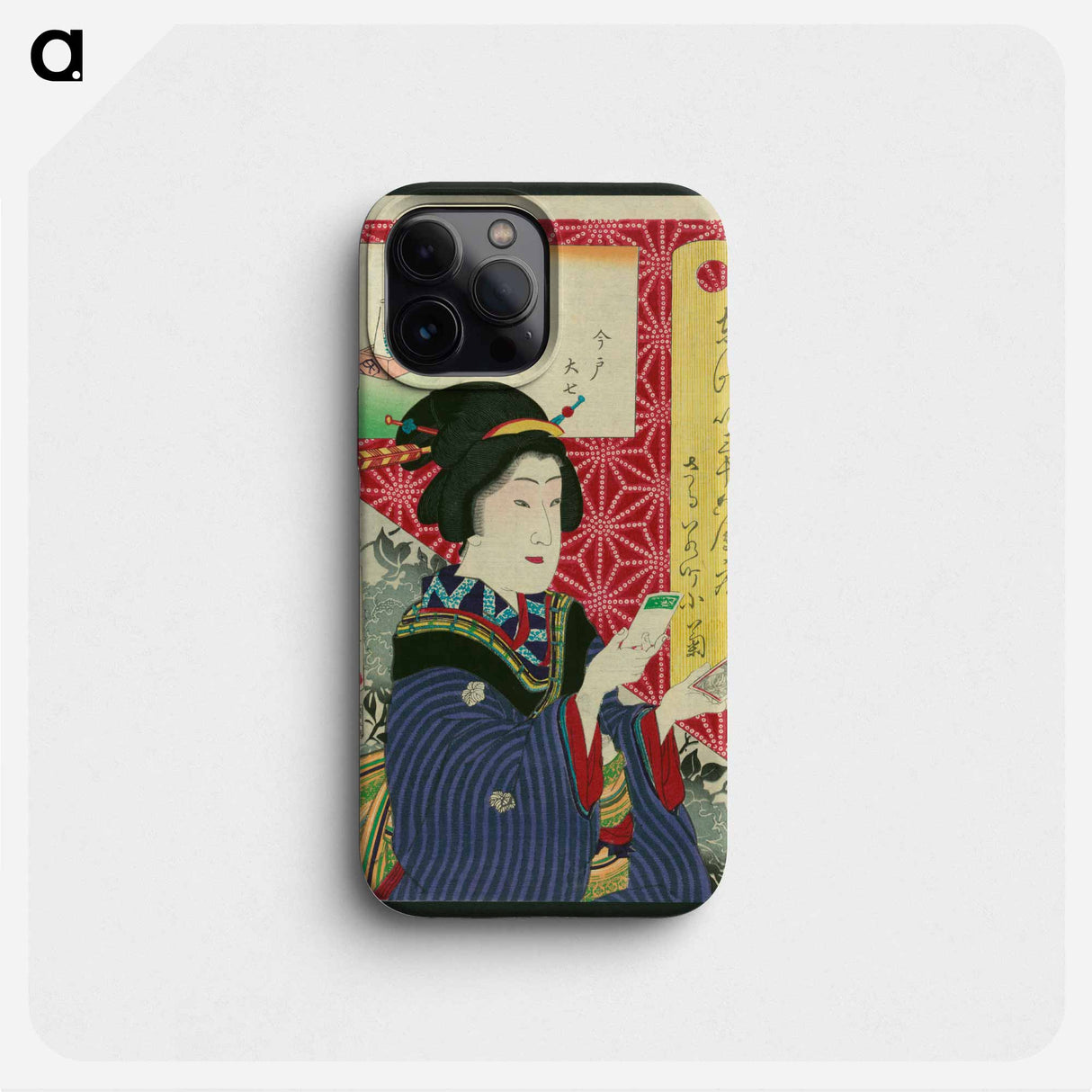 Kogiku in Saruwaka-Cho - 豊原 国周 Phone Case.