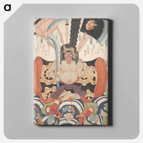 アートパネル-Danjūrō VII's Benkei as Fudō Myōō
 - 歌川 国貞 Canvas.