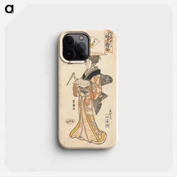 The Geisha To’e as a Vendor of Poems, from the series Gion Festival Costume Parade
 - 歌川 豊国 Phone Case.