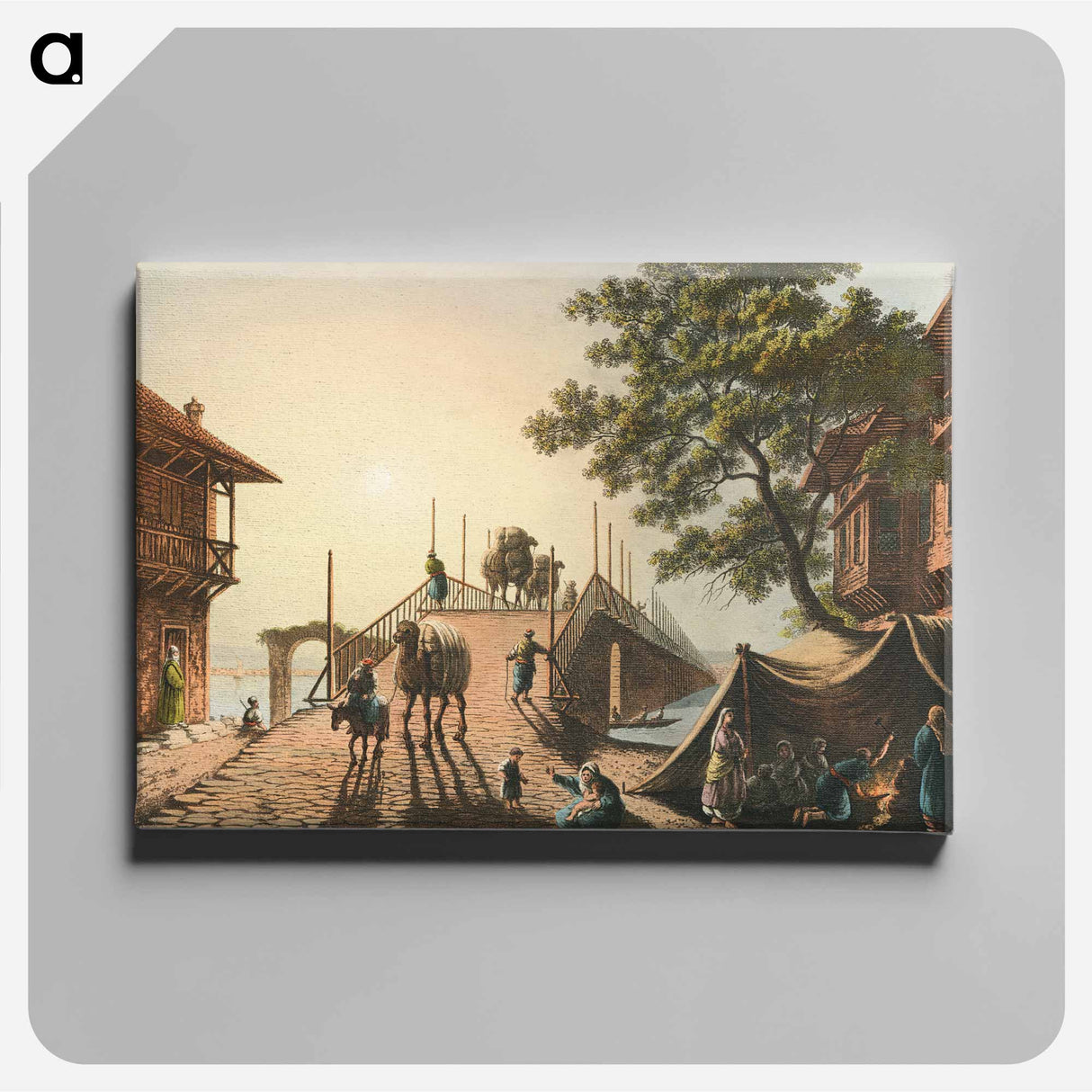Ponte piccolo - View of the Ottoman Empire Canvas.