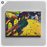 Houses at Murnau - Wassily Kandinsky Canvas.